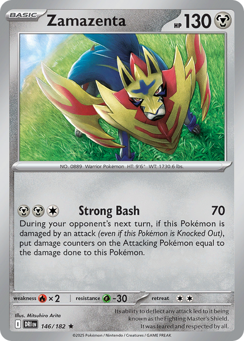 Zamazenta 146 Destined Rivals Pokémon card