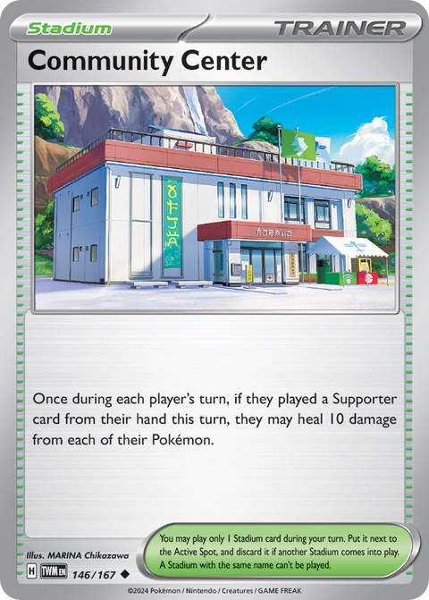 Community Center 146 Twilight Masquerade Pokémon card