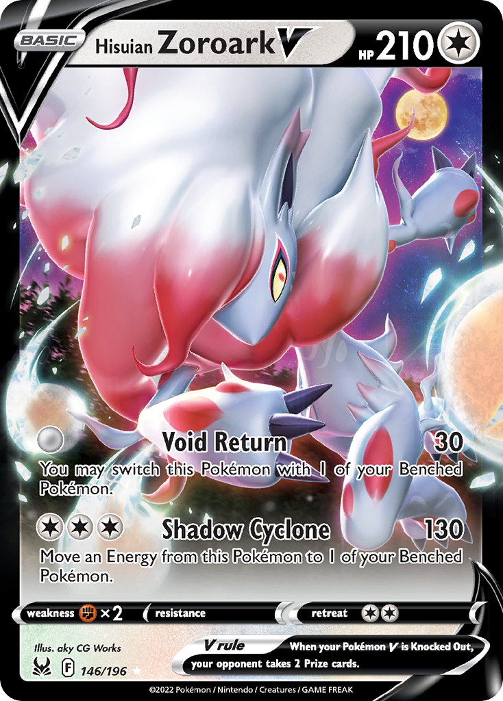 Hisuian Zoroark V 146 Lost Origin Pokémon card