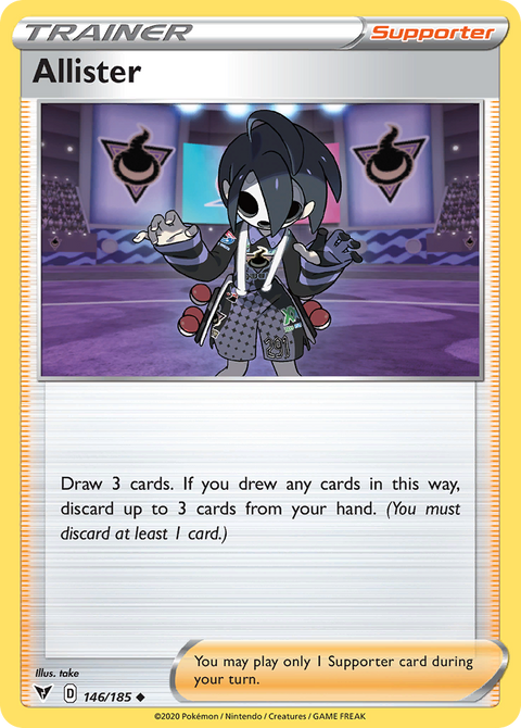 Allister 146 Vivid Voltage Pokémon card