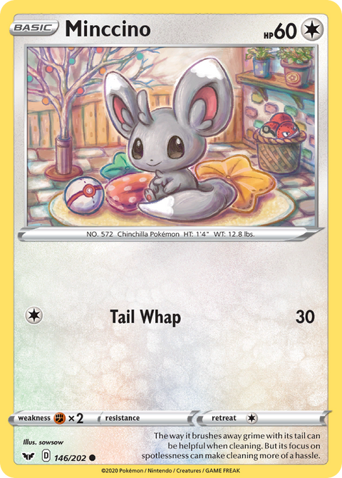 Minccino 146 Sword & Shield Pokémon card