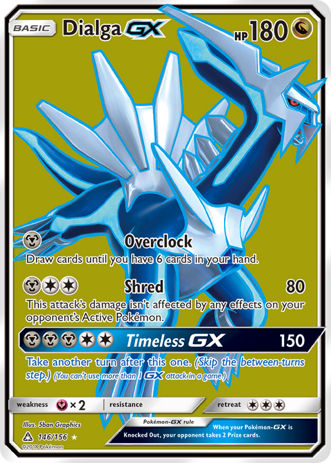 Dialga-GX 146 Ultra Prism Pokémon card