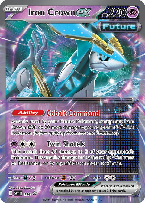 Iron Crown ex 146 Scarlet & Violet Black Star Promos Pokémon card