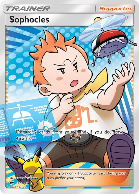 Sophocles 146 Burning Shadows Pokémon card