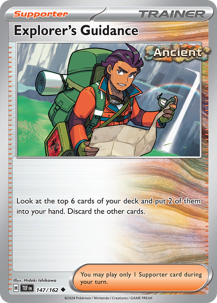 Explorer's Guidance 147 Temporal Forces Pokémon card