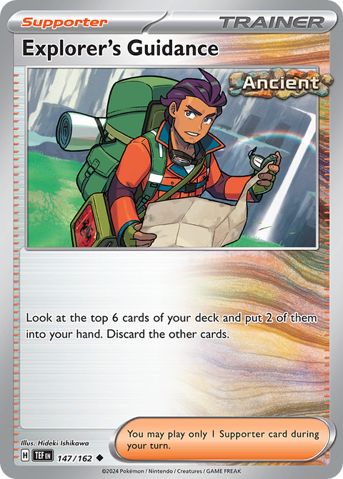 Explorer's Guidance 147 Temporal Forces Pokémon card