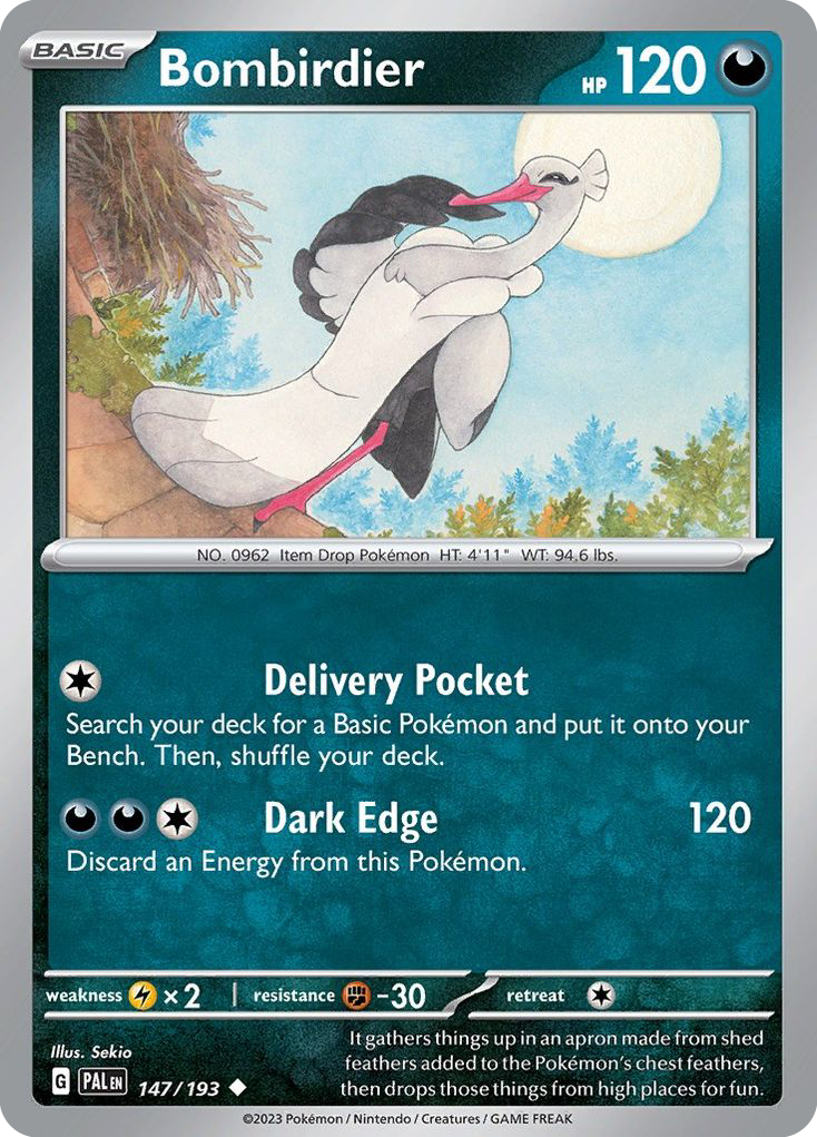 Bombirdier 147 Paldea Evolved Pokémon card