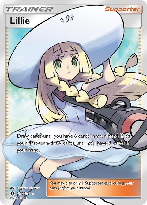 Lillie 147 Sun & Moon Pokémon card