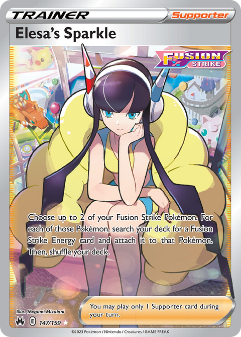 Elesa's Sparkle 147 Crown Zenith Pokémon card