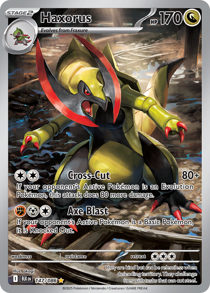 Haxorus 147 Black Bolt Pokémon card
