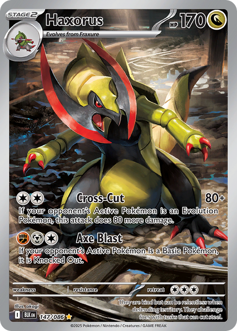 Haxorus 147 Black Bolt Pokémon card