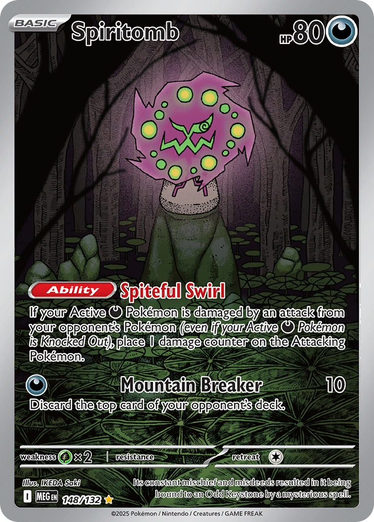 Spiritomb 148 Mega Evolution Pokémon card