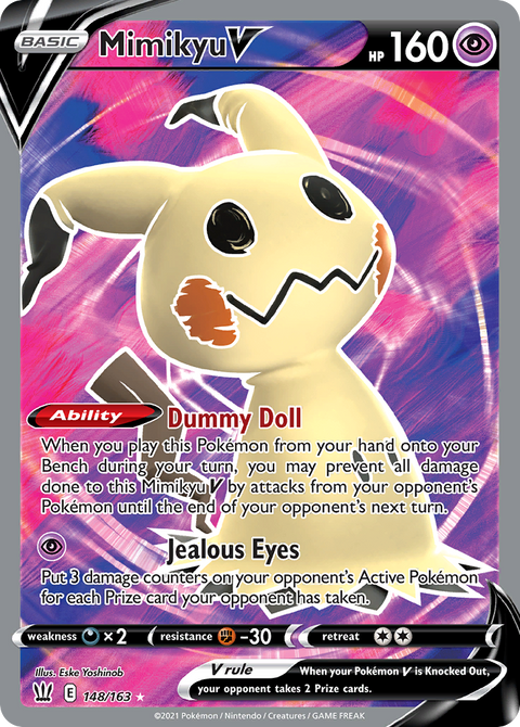 Mimikyu V 148 Battle Styles Pokémon card