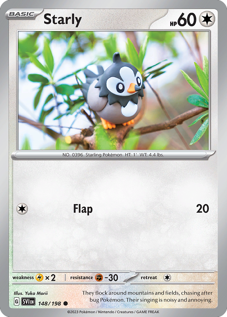 Starly 148 Scarlet & Violet Pokémon card