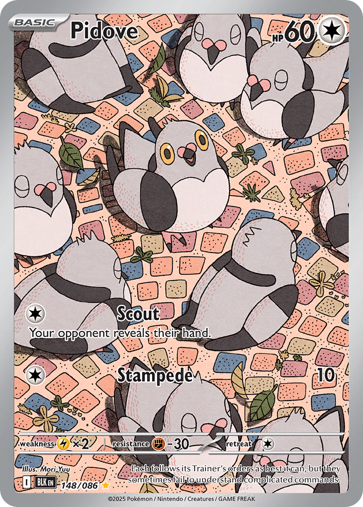 Pidove 148 Black Bolt Pokémon card