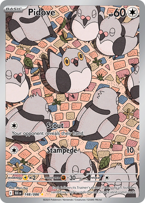 Pidove 148 Black Bolt Pokémon card