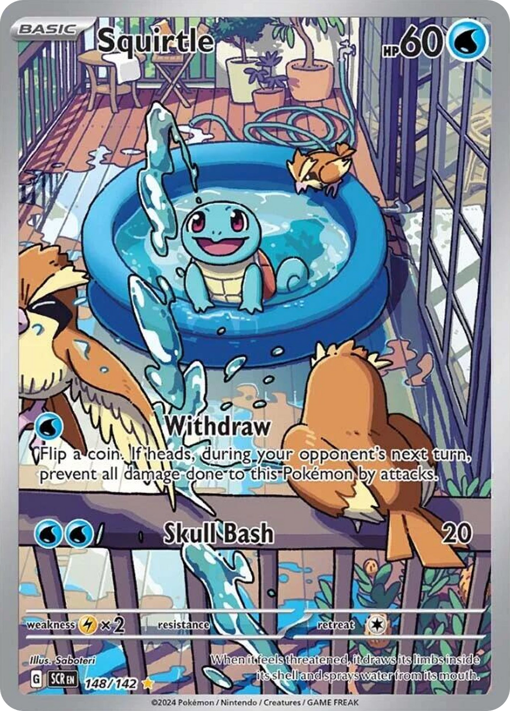 Squirtle 148 Stellar Crown Pokémon card