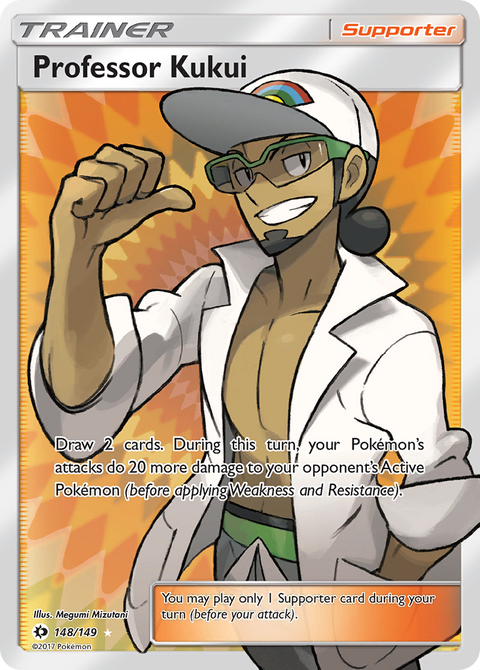Professor Kukui 148 Sun & Moon Pokémon card