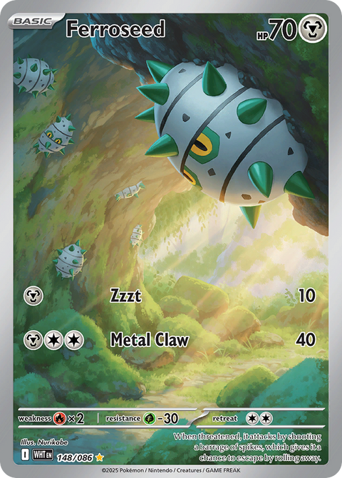 Ferroseed 148 White Flare Pokémon card