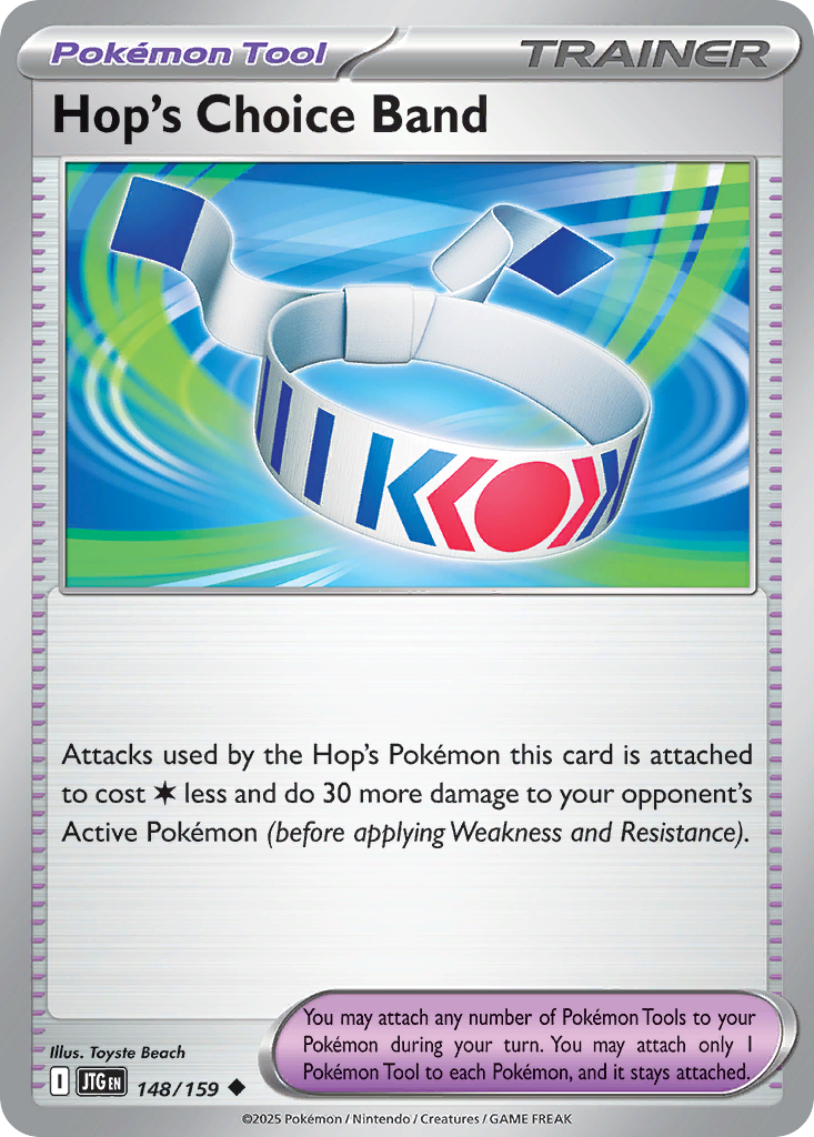 Hop's Choice Band 148 Journey Together Pokémon card