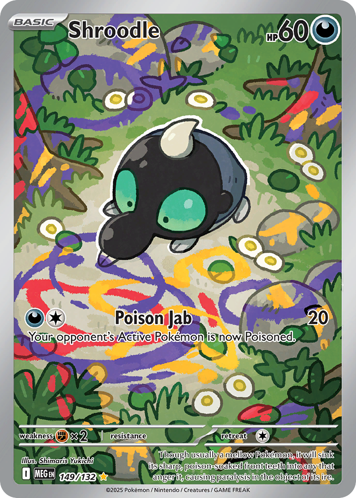 Shroodle 149 Mega Evolution Pokémon card