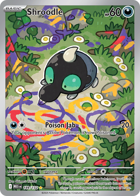 Shroodle 149 Mega Evolution Pokémon card