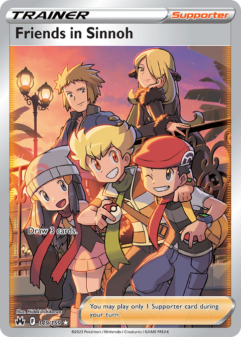 Friends in Sinnoh 149 Crown Zenith Pokémon card