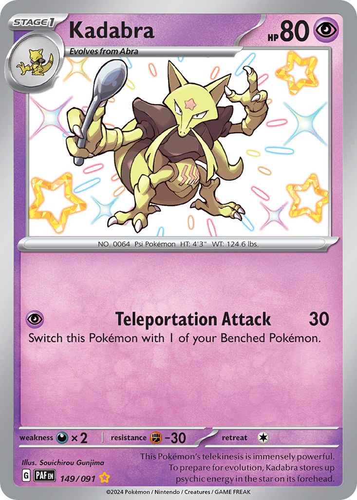 Kadabra 149 Paldean Fates Pokémon card