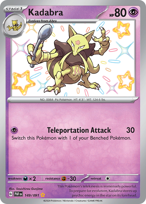 Kadabra 149 Paldean Fates Pokémon card