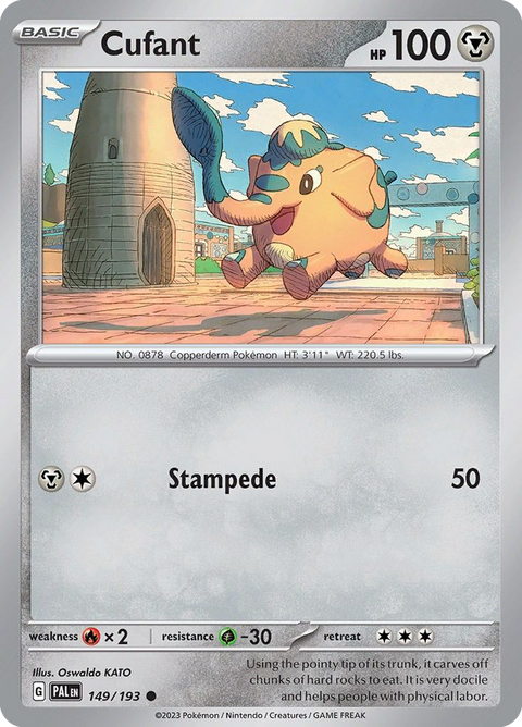 Cufant 149 Paldea Evolved Pokémon card