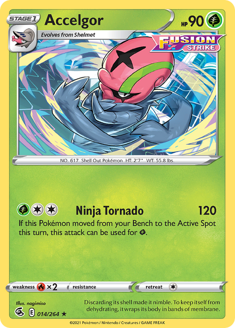 Accelgor 14 Fusion Strike Pokémon card
