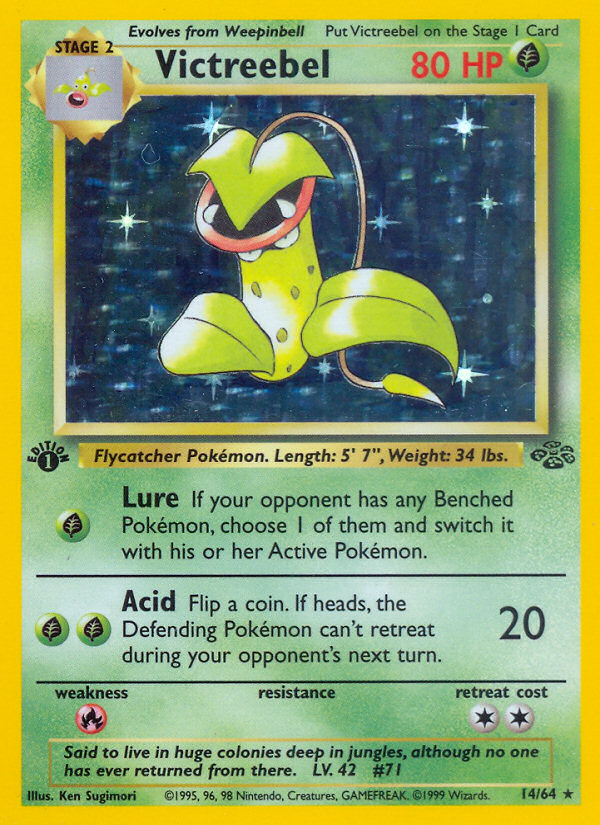Victreebel 14 Jungle Pokémon card