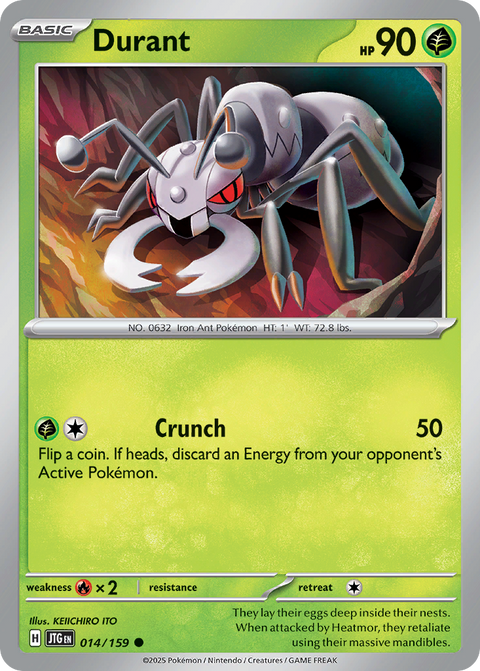 Durant 14 Journey Together Pokémon card