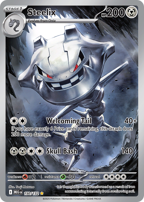 Steelix 150 Mega Evolution Pokémon card