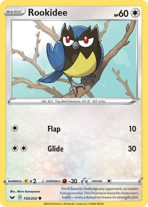 Rookidee 150 Sword & Shield Pokémon card