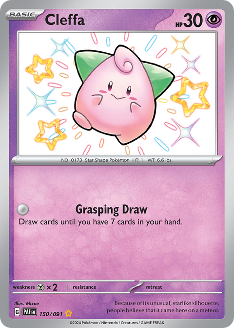 Cleffa 150 Paldean Fates Pokémon card