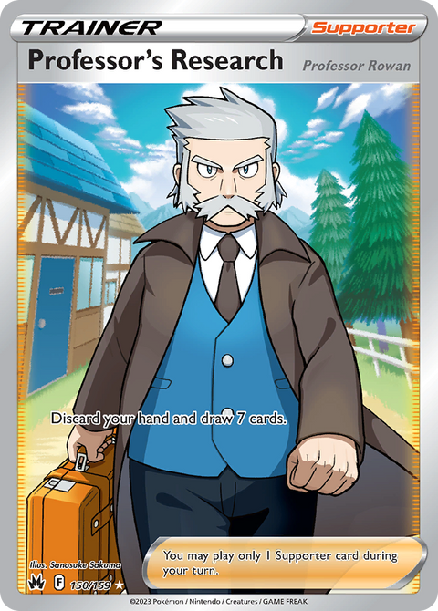 Professor's Research 150 Crown Zenith Pokémon card