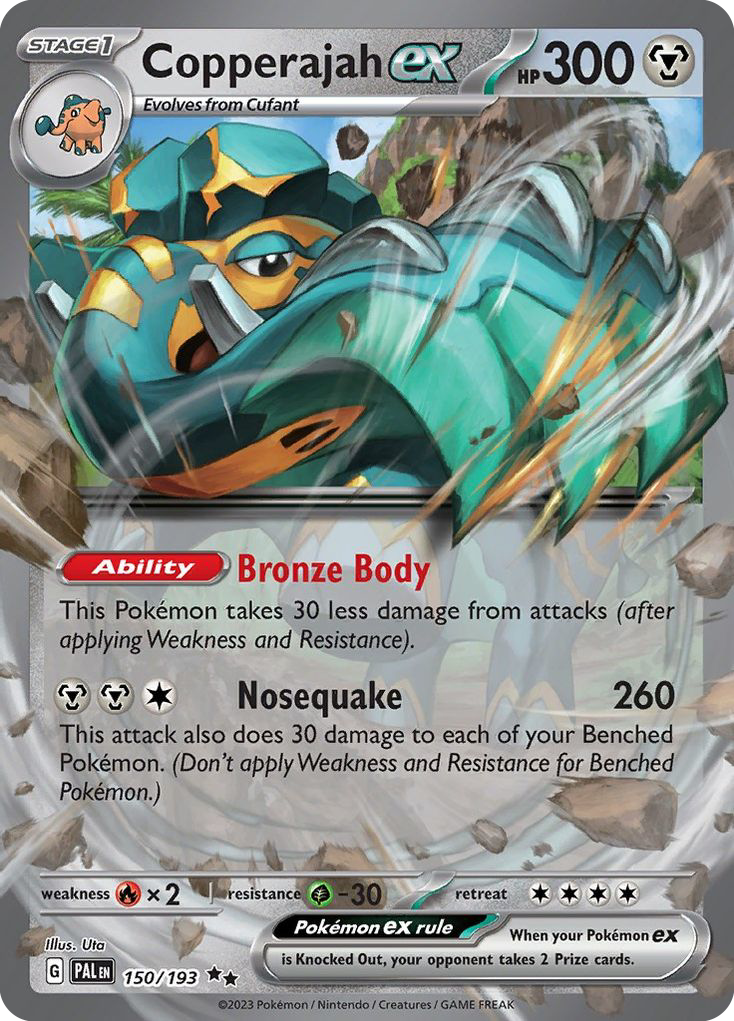 Copperajah ex 150 Paldea Evolved Pokémon card