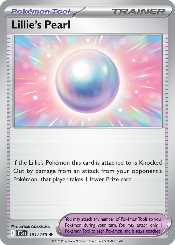 Lillie's Pearl 151 Journey Together Pokémon card