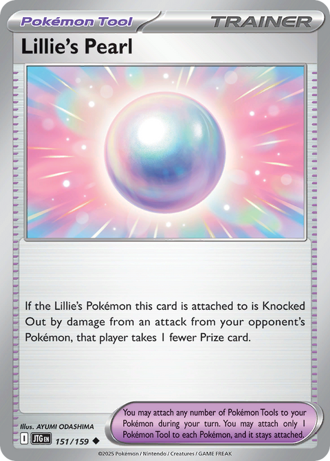 Lillie's Pearl 151 Journey Together Pokémon card