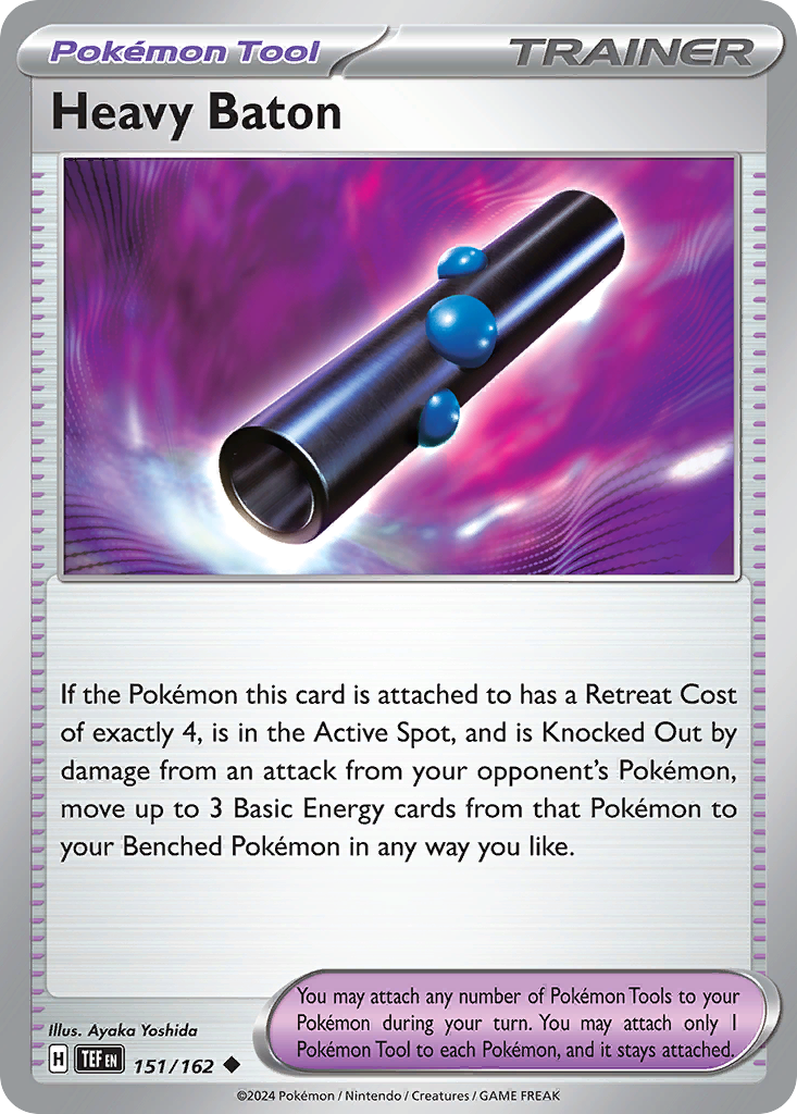 Heavy Baton 151 Temporal Forces Pokémon card