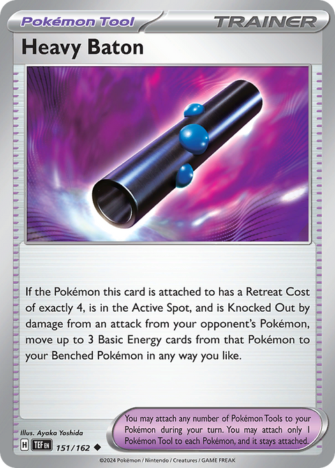 Heavy Baton 151 Temporal Forces Pokémon card