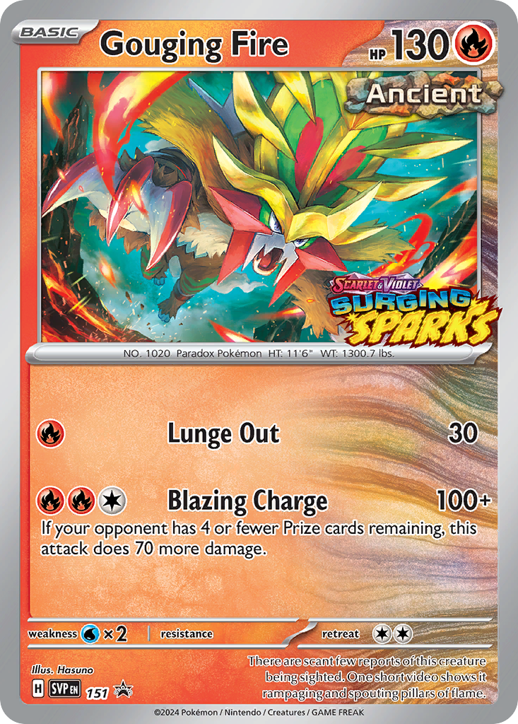 Gouging Fire 151 Scarlet & Violet Black Star Promos Pokémon card