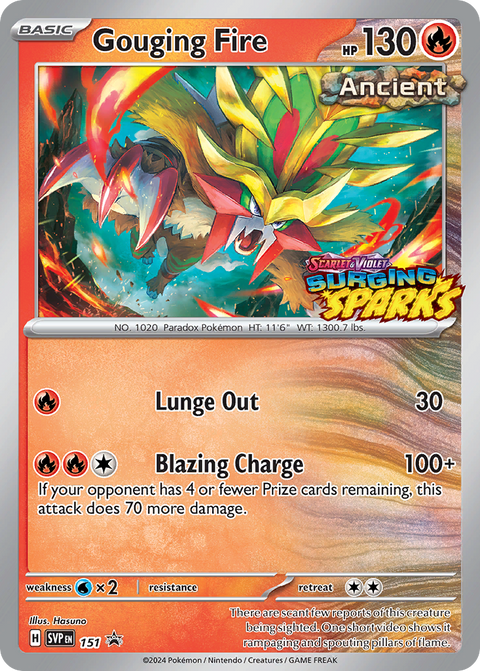 Gouging Fire 151 Scarlet & Violet Black Star Promos Pokémon card