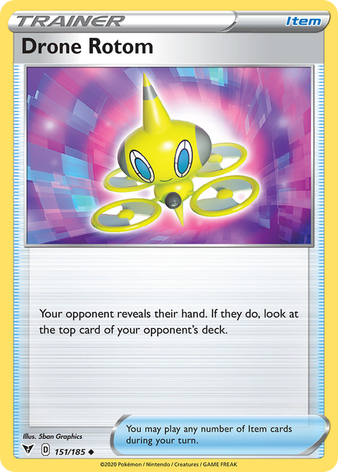 Drone Rotom 151 Vivid Voltage Pokémon card