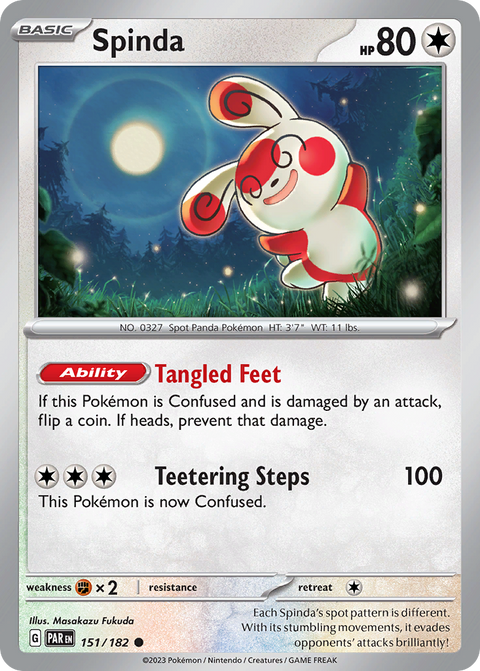 Spinda 151 Paradox Rift Pokémon card
