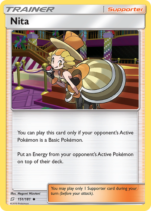 Nita 151 Team Up Pokémon card