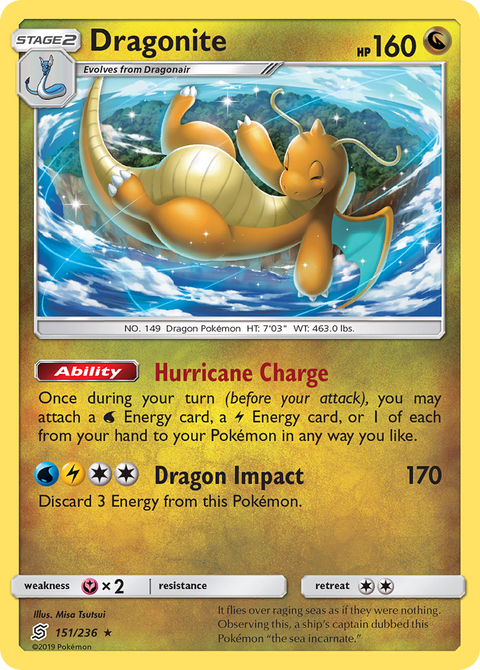 Dragonite 151 Unified Minds Pokémon card