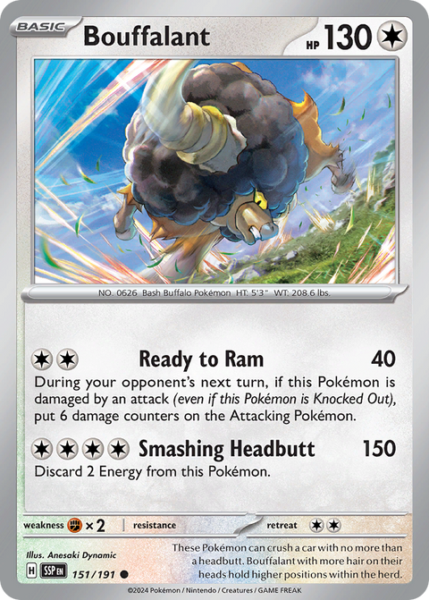 Bouffalant 151 Surging Sparks Pokémon card