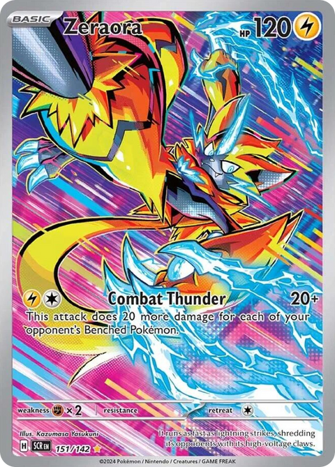 Zeraora 151 Stellar Crown Pokémon card